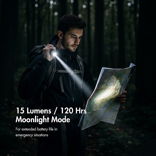 Uniross GX500 USB Rechargeable Torch IP44 Waterproof Aluminium 1000 lumens 140m Beam 120hrs Battery