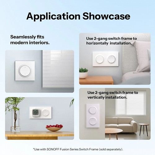 Sonoff WiFi Smart Switch MINI-RBS For Roller Shutter wall