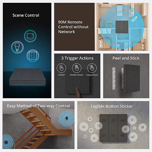 Sonoff Wifi Smart SwitchMan Scene Controller R5 White
