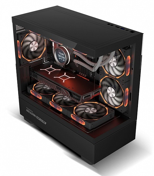 Armaggeddon Gaming Case M-ATX AQUARON DUPLEX PRO Black (420mm VGA)