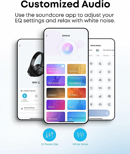 Anker Soundcore Headphones Q20i White