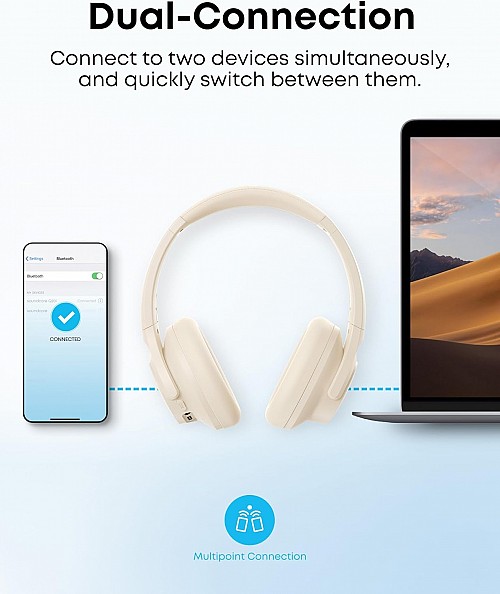 Anker Soundcore Headphones Q20i White