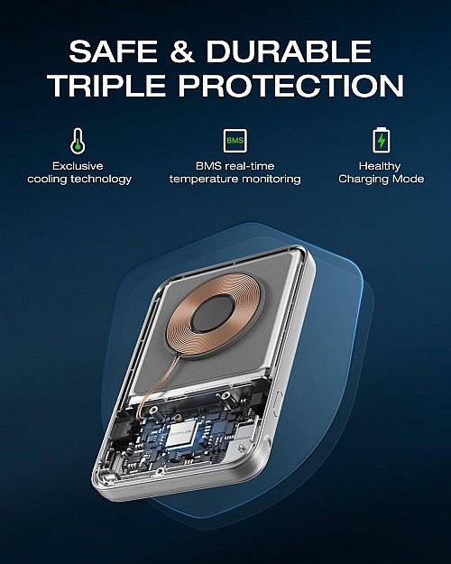 EcoFlow Charge Powerbank Magnetic RAPID 10000mAh Silver