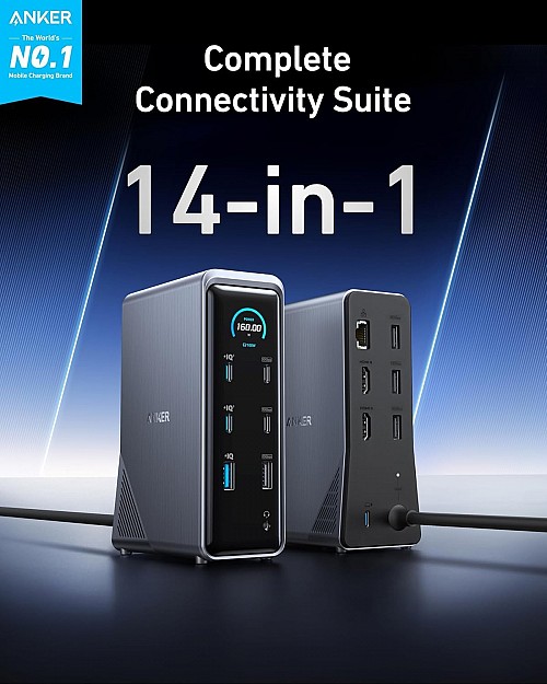 Anker Prime Docking Station 14- in-1 160W  Black