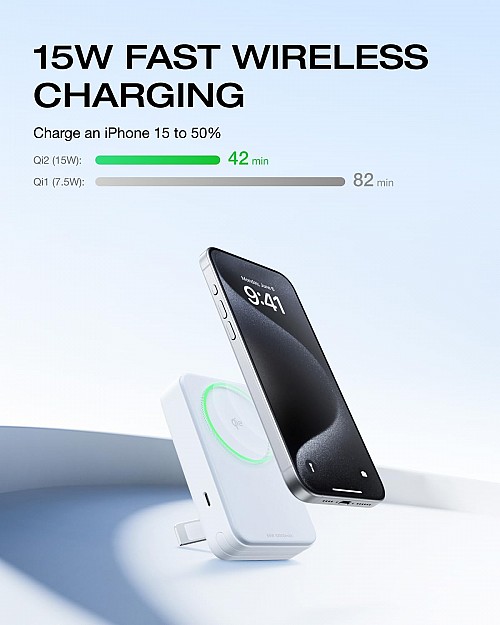 EcoFlow Charge Powerbank Magnetic RAPID 10000mAh Silver