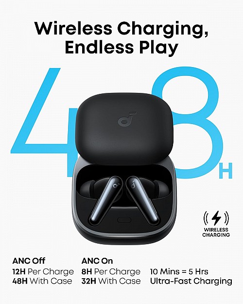 Anker Soundcore Liberty 5 Earphones ANC with Dolby Audio (Black)
