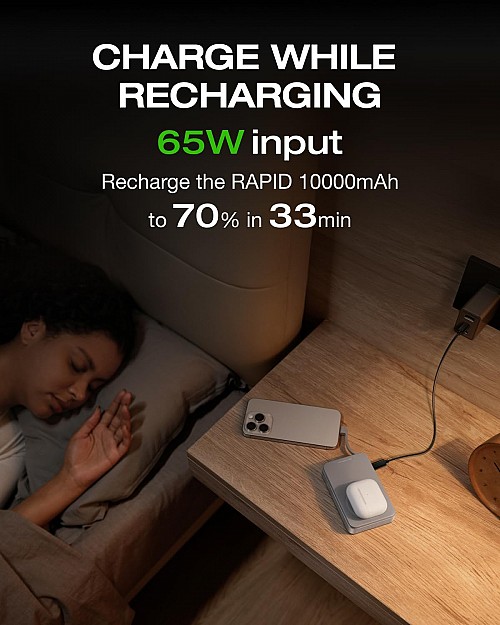 EcoFlow Charge Powerbank Magnetic RAPID 10000mAh Silver