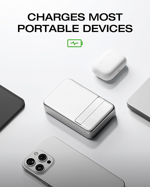 EcoFlow Charge Powerbank Magnetic RAPID 10000mAh Silver