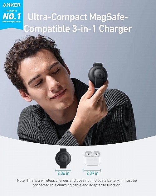 Anker Mobile Charger Wireless MagGo 3-in-1  Charging Station