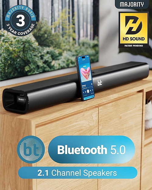 Majority Soundbar NAGA 40 80W 2.1 3D Sound Built-in Sub