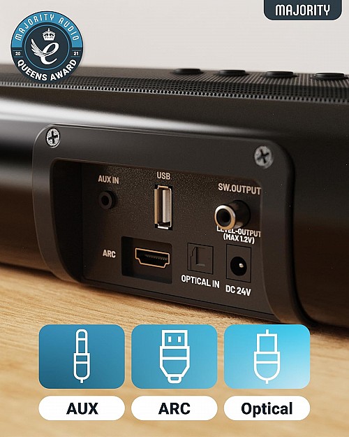 Majority Soundbar NAGA 80 140W 2.1 3D Sound Built-in Sub