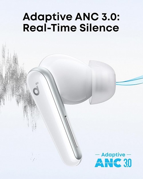 Anker Soundcore Liberty 5 Earphones ANC with Dolby Audio (White)