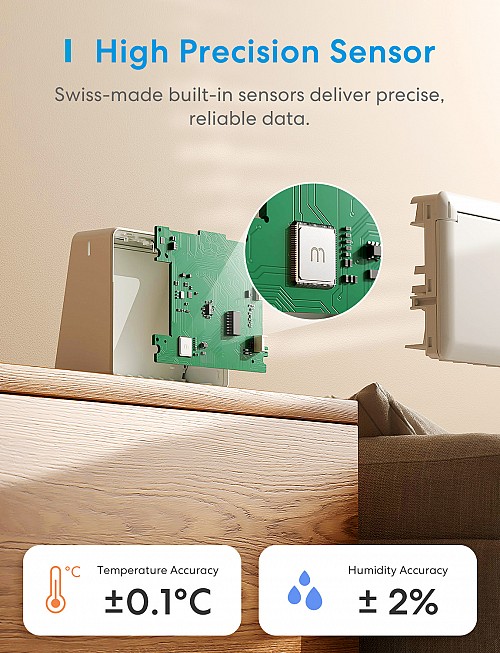 Meross Homekit Smart Temperature & Humidity Sensor (Matter) MS130MA-EU
