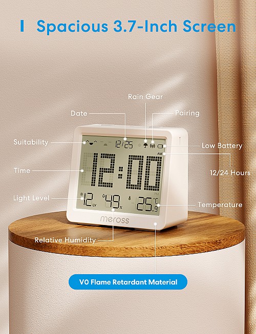 Meross Homekit Smart Temperature & Humidity Sensor (Matter) MS130MA-EU