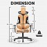 Armaggeddon Gaming Chair PU Leather EXO-III Honey Bourbon