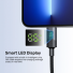 Unitek USB-C Cable PD60W Braided with Display 2.0m C14158A-2M