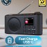 Majority Radio ORWELL Pro Portable with Display & Bluetooth-USB-FM Radio
