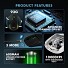 Armaggeddon Gaming Mouse Wired+2.4G+BT Recharge 600mAh MIRAGE-VI Black