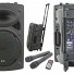 QTX QR15PA 15 Professional Portable Karaoke & PA Speaker with 2x Wireless Microphones, Bluetooth USB & FM 178.848UK