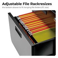 Lumivida File Cabinet Mobile with 3 Lockable Drawers CAB03-3