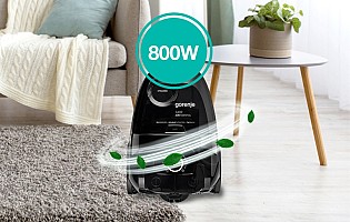 Gorenje Cleaning Vacuum Bagless 800W 3.3L 5m VCE01G4AEBK