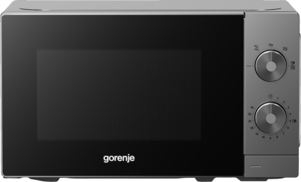 Gorenje Kitchen Microwave Oven 700W 20L 5 Programs Manual Knots MO20E1T4 Titanium