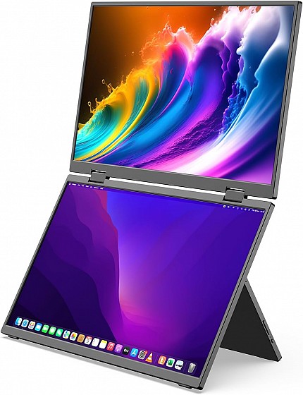 MINIX Monitor Portable Dual 16 Independent Display MST Full-HD USB-C/HDMI SF15 FOLD