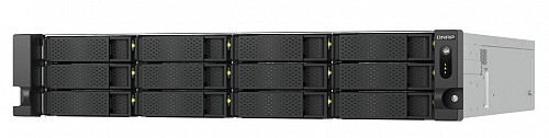 QNAP NAS 12-Bay Rackmount AMD Ryzen Six-Core , 16GB RAM,  Redundant PSU, PCIe & Dual 10GbE Ports TS-h1277AXU-RP-R5