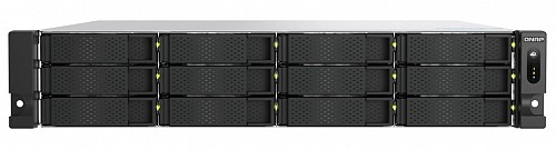 QNAP NAS 12-Bay Rackmount AMD Ryzen Six-Core , 16GB RAM,  Redundant PSU, PCIe & Dual 10GbE Ports TS-h1277AXU-RP-R5