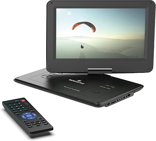 Majority DVD Player Portable & Rechargeable 15.6 Swivel & Flip HD Screen (Oakcastle)