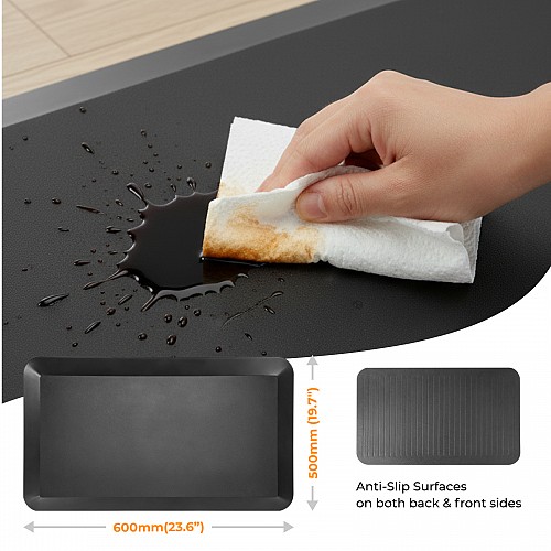 Lumivida Ergonomic Standing Mat Anti-Fatigue Shock Absorbion, Anti-Slip, Trip-Resistant, Waterproof STM02-5