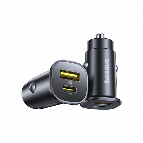 Baseus GoTrip DP1 Car Charger 30W U+C Cosmic Black