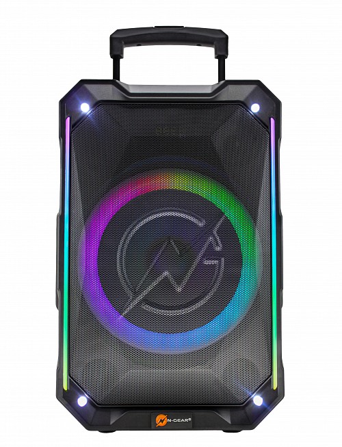 N-Gear FLASH1040 10 Portable Karaoke Speaker with 1x Wireless Mic LED Lights USB & BT