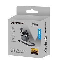 Vention Earphones BT TWS InEar ANC +Wireless Charging ECHO LITE E11 Pro Black NBVB0-Pro