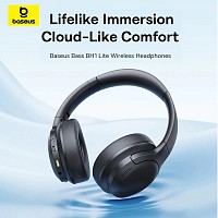 Baseus Headphones Over Ear Bass BH1 Lite Black