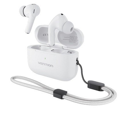 Vention Earphones BT TWS InEar ANC +Wireless Charging ECHO LITE E11 Pro White NBVW0-Pro