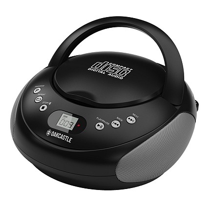 Oakcastle CD250 Portable CD Player Boombox with Bluetooth & FM Radio Mains or Battery Powered