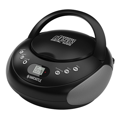 Oakcastle CD250 Portable CD Player Boombox with Bluetooth & FM Radio Mains or Battery Powered