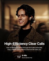 Baseus Headphones In Ear TWS, ANC, Dolby Audio, 45H Playtime, Inspire XP1 By BOSE  White