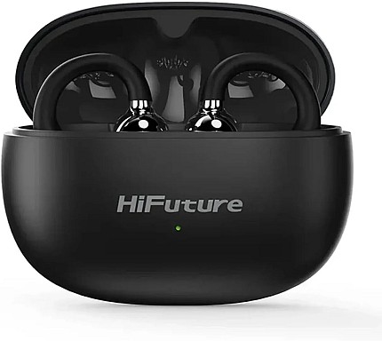 HiFuture FlexClip Black Open Ear Buds with ANC