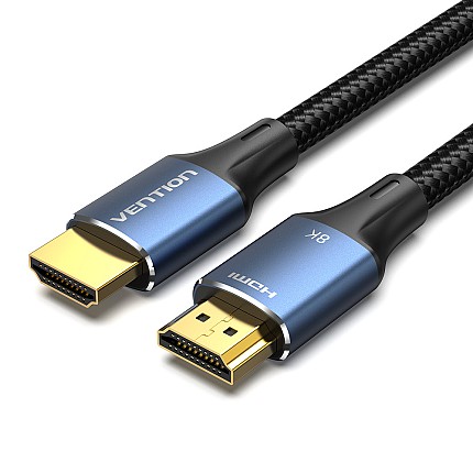 Vention HDMI Cable 2.1 8K60Hz Braided 1.0m Aluminium Blue ALGLF