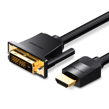 Vention HDMI Cable to DVI 24+1 BiDirection 1.0m ABFBF