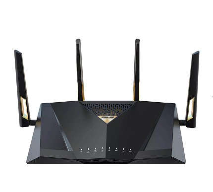 ASUS Router Wi-Fi 7 BE7200 Dual Band Quad 2.5GbE Dual 10G Ports SFP+ MLO VPN AiProtection Pro Guest-Network Pro RT-BE88U