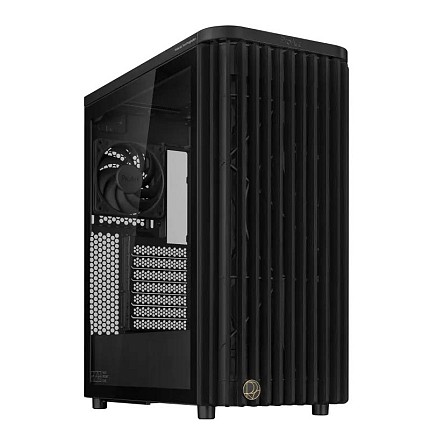 ASUS PC Case ProArt ATX Ash Wood Front Panel Tempered Glass Side Panel 3x Pre-Installed Fans Type-C PA401 Wood Edition Black TG