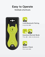 Inateck Barcode Scanner CMOS 1D/2D Wireless 2.4GHz/Bluetooth USB-A 1200mAh Portable BCST-42 Green