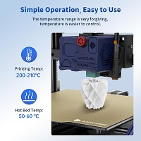 Anycubic PLA Basic Filament White 1Kg. Ideal Usage: Concept models, decorative items, rapid prototypes, and low-stress household gadgets.
