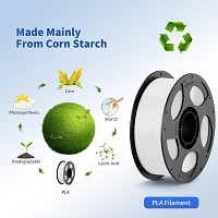 Anycubic PLA Basic Filament White 1Kg. Ideal Usage: Concept models, decorative items, rapid prototypes, and low-stress household gadgets.