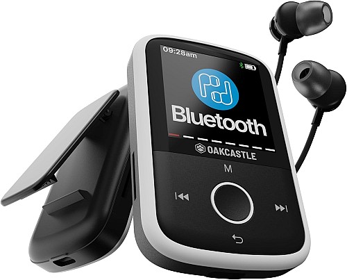 Oakcastle MP250 Portable MP3 Player with 16GB Built-in Memory, Bluetooth & Earphones