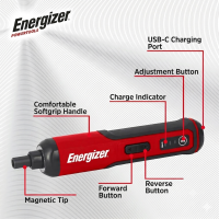 Energizer Power Tool Cordless Screwdriver With Battery 3.6V