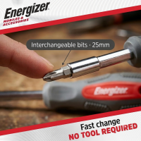 Energizer Power Tool Manual Screwdriver Set With 18 Bits